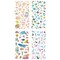 Wrapables 3D Epoxy Stickers for Scrapbooking, Journal, Planner, Decals for Phone or Notebook (4 Sheets)